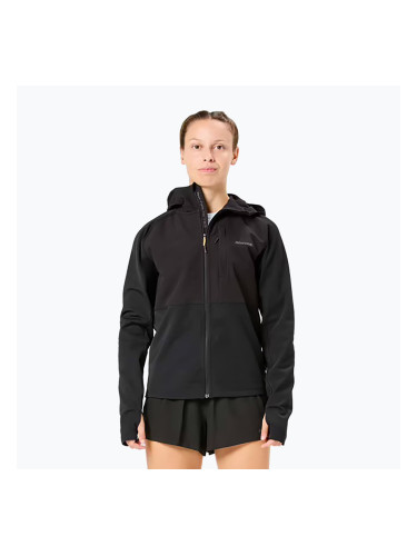 Дамско яке за бягане NNormal Active Warm svart/black