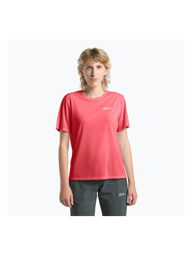 Дамска тениска за трекинг Jack Wolfskin Vonnan sunset coral