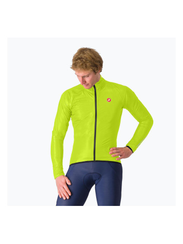 Мъжко яке за колоездене Castelli Squall Shell electric lime/black