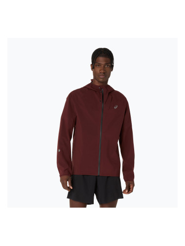 Мъжко яке за бягане ASICS Metarun Waterproof dark red planet