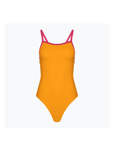 Дамски бански костюм от една част CLap Двуслоен розов манго