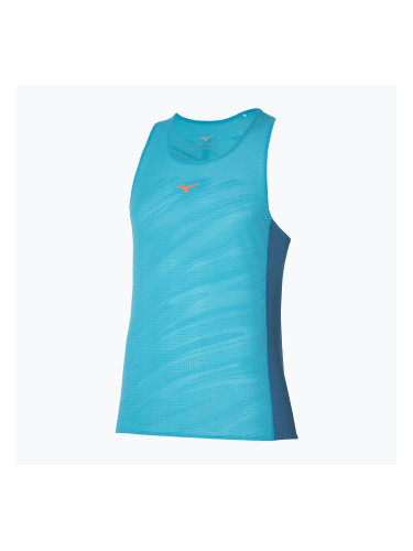 Мъжки потник за бягане Mizuno Aero Tank maui blue