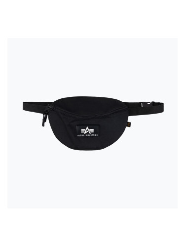 Alpha Industries Чанта за кръста с каучуков печат черна
