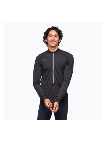 Мъжки анцуг за бягане с дълъг ръкав HOKA BaseZip LS black