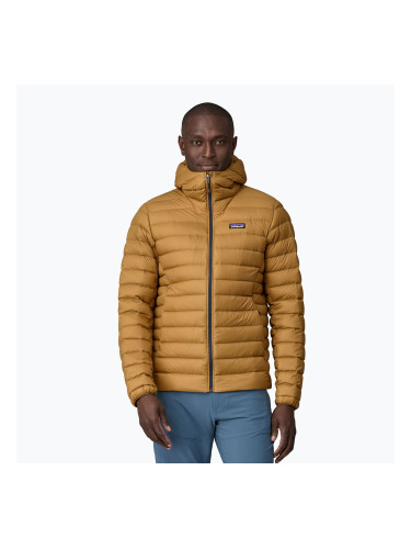 Мъжко пухено яке Patagonia Down Sweater Hoody с пух Rapotor brown