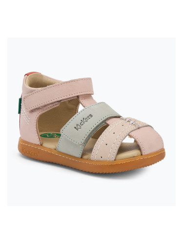 Детски сандали Kickers Kick Bazar в светло розово/цветно