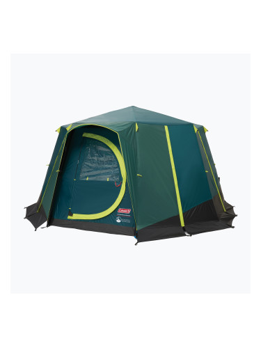 Coleman Cortes Octagon Blackout Спалня зелена Палатка за къмпинг за 8 души