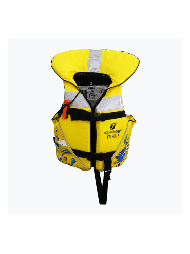 Детска спасителна жилетка AQUADESIGN Piko жълта