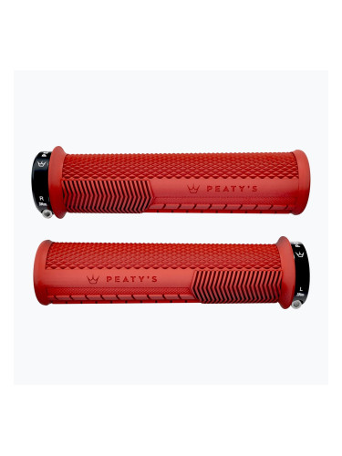 Дръжки за кормило Monarch Knurl Thin на Peaty's червени