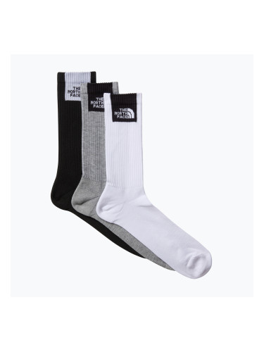 Чорапи The North Face Multi Sport Fine Box Cush Crew 3 чифта white/black