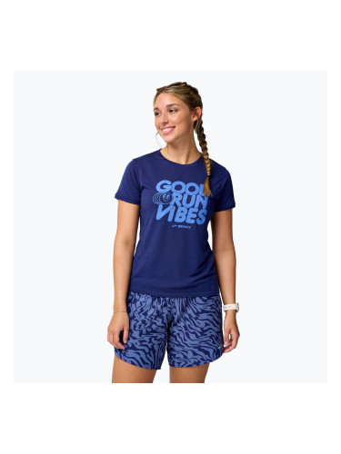 Дамска тениска за бягане Brooks Distance 3.0 midnight/good run vibes