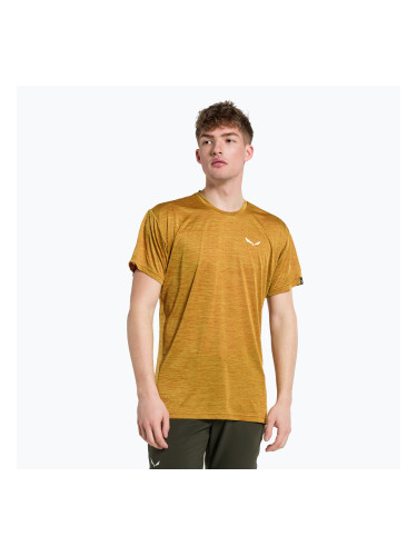 Мъжка тениска за трекинг Puez Melange Dry brown на Salewa 26537