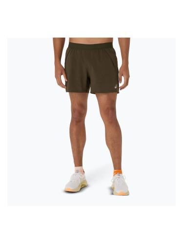ASICS Road 5IN мъжки къси панталони за бягане кафяв камък