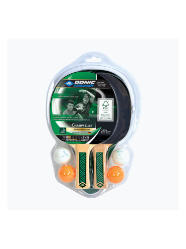 Комплект за тенис на маса DONIC Champs 400 Cover Green 788498