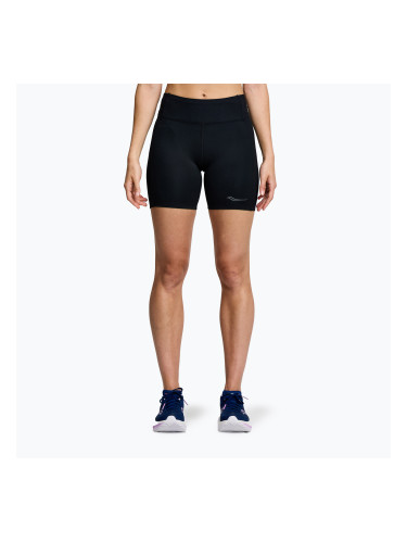 Дамски къси панталони за бягане Saucony Fortify 6" черни