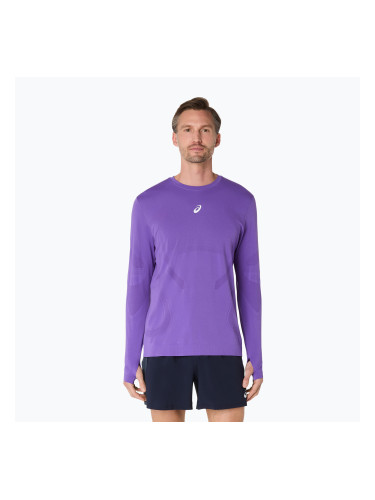 Мъжки ASICS Road Seamless LS edo purple бягане с дълъг ръкав