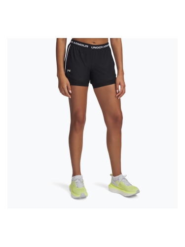 Тренировъчни шорти за жени Under Armour Tech Play Up 2in1 black / black / white
