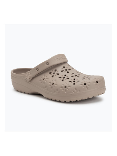 Crocs Classic Floral Cutout Clog джапанки сиво