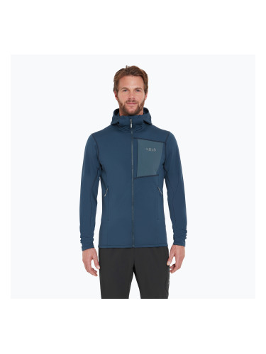 Мъжки суитшърт за трекинг Rab Superflux Hoody tempest blue