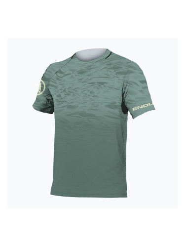 Мъжко колоездачно трико Endura Marble Ltd Печатано бара синьо