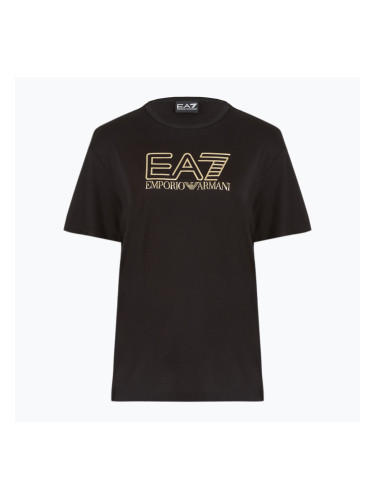 Дамска тениска EA7 Emporio Armani Train Visibility black/gold