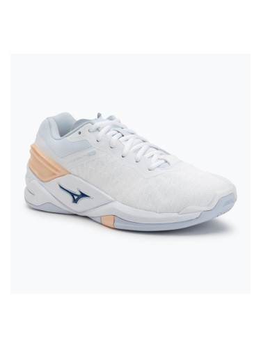 Дамски обувки за хандбал Mizuno Wave Stealth Neo white/navy peony/peach parfait
