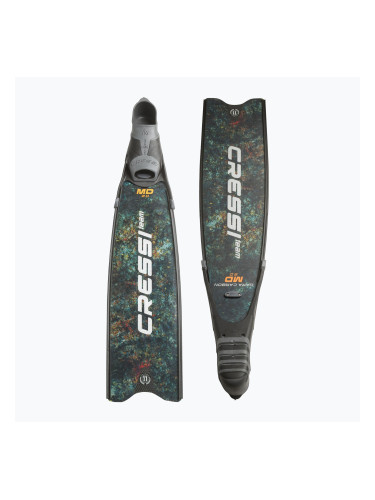 Cressi Gara Turbo Carbon зелени камуфлажни плавници за гмуркане