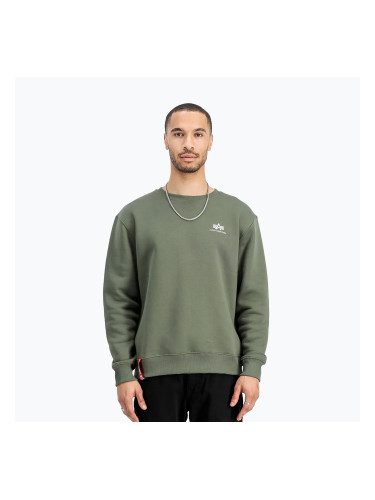 Мъжки потник Alpha Industries Basic Small Logo dark olive