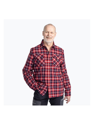 Мъжка риза Pinewood Härjedalen red/navy