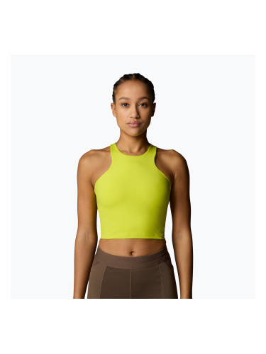 Тренировъчен сутиен The North Face Refina Longline пролетно зелен