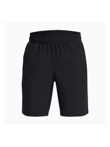 Детски шорти за тренировка Under Armour Woven Wordmark black