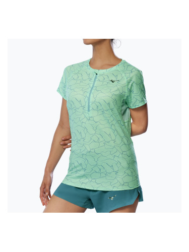 Дамска тениска за бягане Mizuno Graphic Trail Tee neo mint