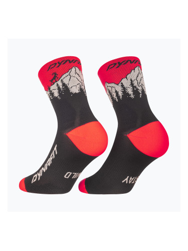 Скиорски чорапи DYNAFIT Traverse Mid black out ultra coral/6a10