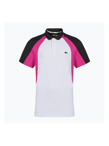 Мъжка поло фланелка за тенис Lacoste Polo DH8963 white/malva black