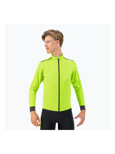 Мъжко яке за колоездене Rogelli Pesaro 2.0 fluor yellow/black