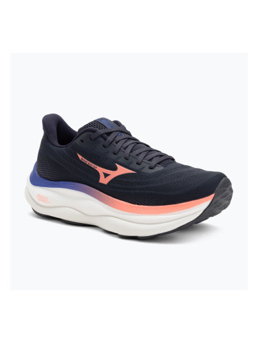 Дамски обувки за бягане Mizuno Wave Sky 9 odyssey gray/striking coral/iris bloom