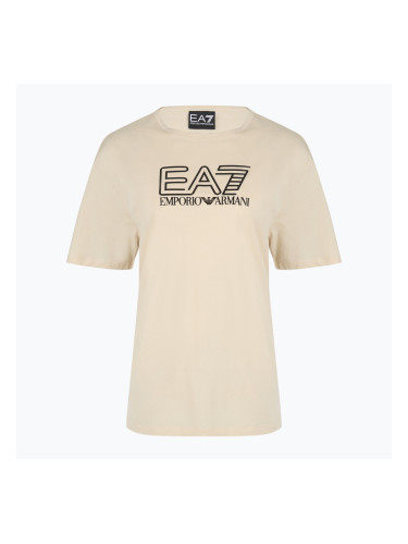 Дамска тениска EA7 Emporio Armani Train Visibility бадемово мляко