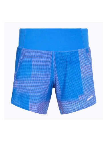 Дамски къси панталони за бягане Brooks Chaser 5" blue altitude print
