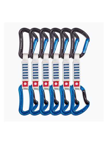 Ocun Raven QD Zoom PA 12 cm експреси за катерене 6 бр. сини.