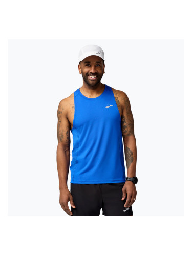 Мъжки спортен екип Brooks Atmosphere Singlet 3.0 за бягане neo blue