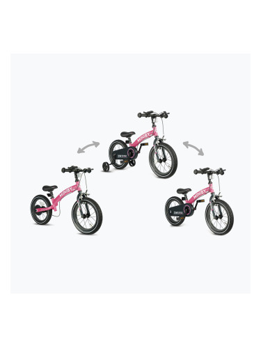 Детски велосипед Qplay Miniby 3in1 rose