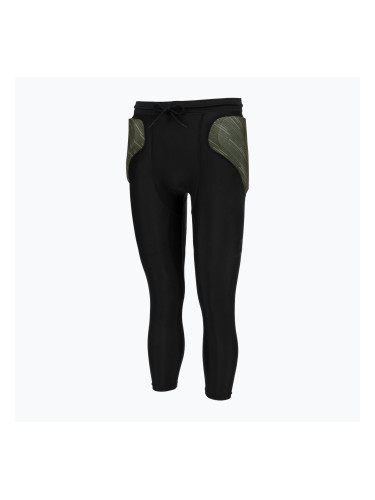 Вратарски панталони Reusch Padded Eco Short 3/4 black/desert green
