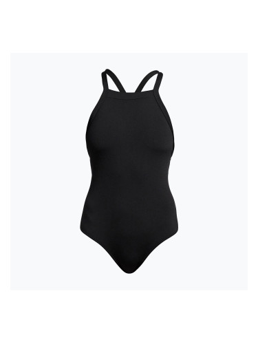 Дамски бански костюм от една част Funkita Sky Hi One Piece still black