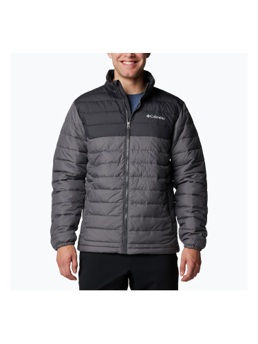 Мъжко пухено яке Columbia Powder Lite II city grey/ shark