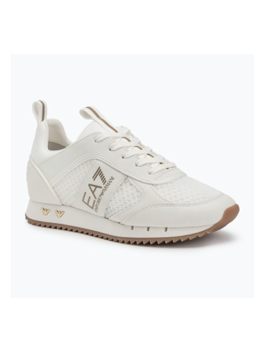 EA7 Emporio Armani Black & White Laces triple off wht/gold обувки