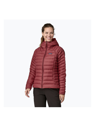 Дамско пухено яке Patagonia Down Sweater Hoody oxide red