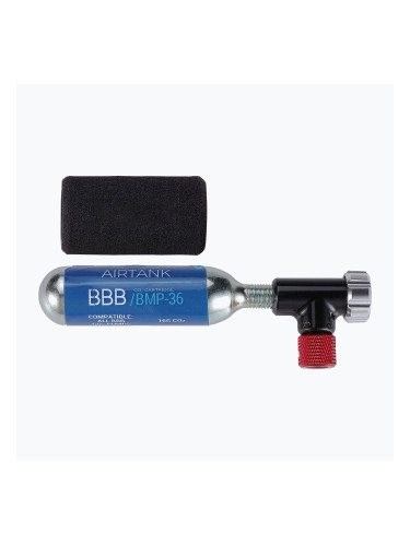 BBB Cycling Co2 EasyAir помпа + 1x 16g касета черна