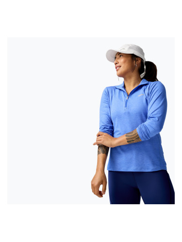 Дамски анцуг Brooks Dash 1/2 Zip 2.0 htr bluebell за бягане с дълъг ръкав