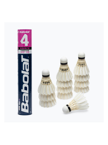 Совалки за бадминтон BABOLAT 4 12 бр. (78) бял 133907