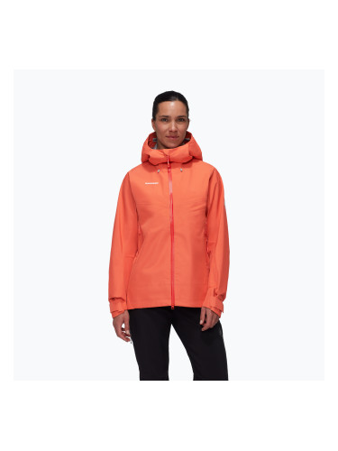 Mammut Crater IV HS Дъждобран с качулка дамско яке праскова